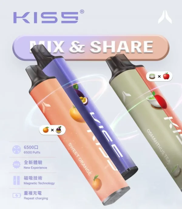 KIS5 鎧斯 雙芯6500口 | 釋放豐盈且透徹的鮮果芬芳  雙核霧化系統輸出擊喉層次分明