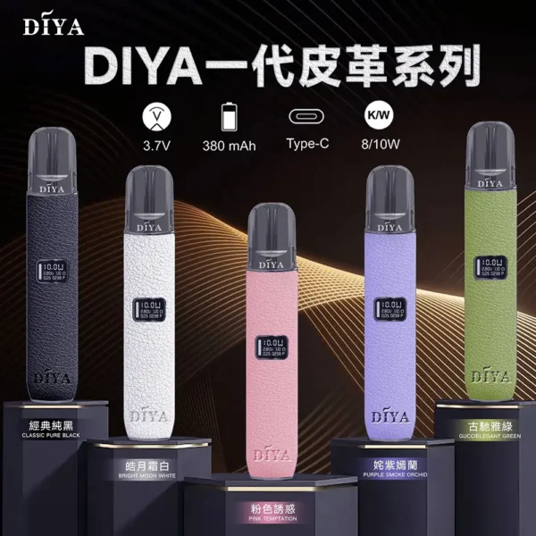 DIYA 叮啞 一代通用主機 | 基礎霧化入門系統 穩定輸出簡潔設計磁吸相容結構 手工皮革包覆細膩掌心餘溫
