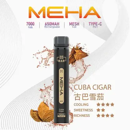 MEHA-XBAR-拋棄式-7000口小黑條-1.webp MEHA VBar 小黑條魅嗨7000口 |經典小黑條升級續航版本 配方精準還原每一滴精華