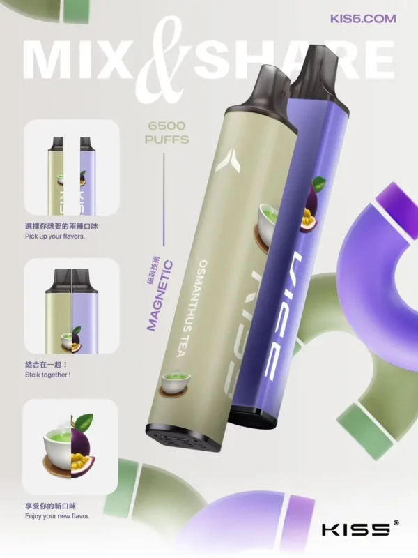 KIS5 鎧斯 雙芯6500口 | 釋放豐盈且透徹的鮮果芬芳  雙核霧化系統輸出擊喉層次分明