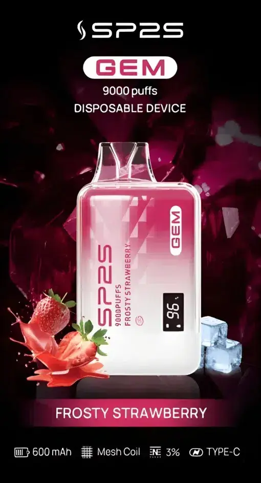 SP2S GEM 9000口 | 大容量霧化設備 | 長效續航穩定輸出果香層次清晰 開啟無與倫比的流暢吸啜時光