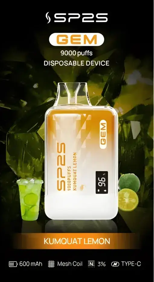 SP2S GEM 9000口 | 大容量霧化設備 | 長效續航穩定輸出果香層次清晰 開啟無與倫比的流暢吸啜時光