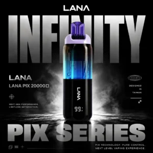 LANA PIX 20000口拋棄式電子煙｜大容量規格設計 獨特摺疊吸嘴搭配旗艦級使用體驗