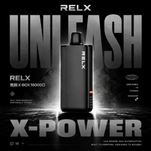 ChatGPT Image 2026年8月7日 下午06_24_35 RELX 悅刻 X-BOX 16000口專用換彈拋棄式電子煙套裝|高效功率調節設計 雙段模式搭配專業霧化體驗