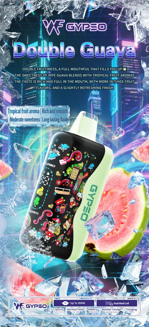 GYPSO滿天星30000口抛棄式電子煙-11 GYPSO 滿天星 30000口拋棄式電子煙|大容量規格設計 雙模式輸出搭配長效續航體驗