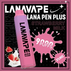 LANA一次性9000口-草莓牛奶-scaled-1-300x300 LANA PEN PLUS 9000口拋棄式電子煙|大容量規格設計 輕巧筆型機身搭配長效使用體驗