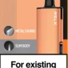 RELX悅刻x-box-16000口拋棄式電子煙-橙色主機 RELX 悅刻 X-BOX 16000口專用換彈拋棄式電子煙套裝|高效功率調節設計 雙段模式搭配專業霧化體驗