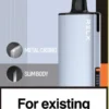 RELX悅刻x-box-16000口拋棄式電子煙-藍銀主機 RELX 悅刻 X-BOX 16000口專用換彈拋棄式電子煙套裝|高效功率調節設計 雙段模式搭配專業霧化體驗