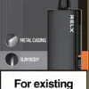 RELX悅刻x-box-16000口拋棄式電子煙-黑色主機 RELX 悅刻 X-BOX 16000口專用換彈拋棄式電子煙套裝|高效功率調節設計 雙段模式搭配專業霧化體驗