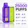 images 超值特價【買一盒煙彈送主機】KEYSTONE FLEX-3 鑰石 25000口拋棄式電子煙套裝|三段功率調節設計 透明油艙搭配旗艦級換彈體驗